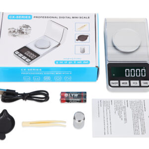 RECHARGEABLE 0.001ct CX Series 3 Decimal Up Cover Scale 50g Type With C Cable ( Free Calibrating Warranty )