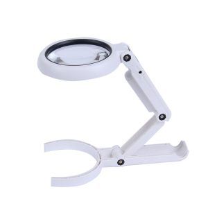 Rechargeable Table Lamp With Magnifier Lens 5x & 11x Superb Quality Powerfull White 8 LED Folding Magnifier USB Plug In Rechargeable Gem Stone & Lots Inspection
