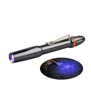 Gem Checking High Quality Aluminum Alloy 4w UV Penlight Gray Color 395nm UV Ultra Violet  Pen Flashlight Ultraviolet Torch Light Free Battery