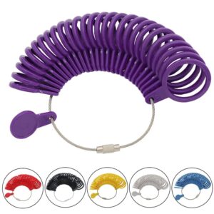 Ring Size Finder Gauge Kit for DIY Jewelry Making Ring Sizer Plastic Measuring Tools